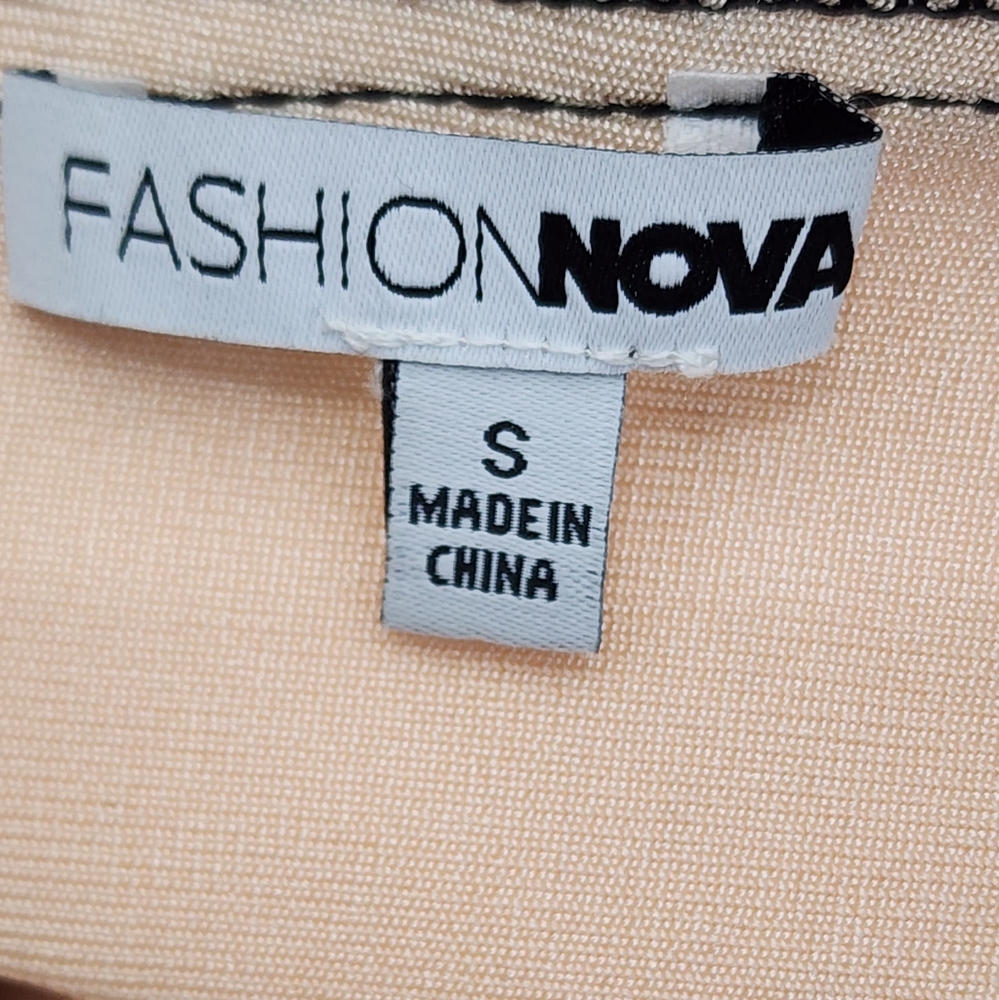 Feeling Sexy Bandage Midi Dress - Nude/combo - Picture 3 of 11